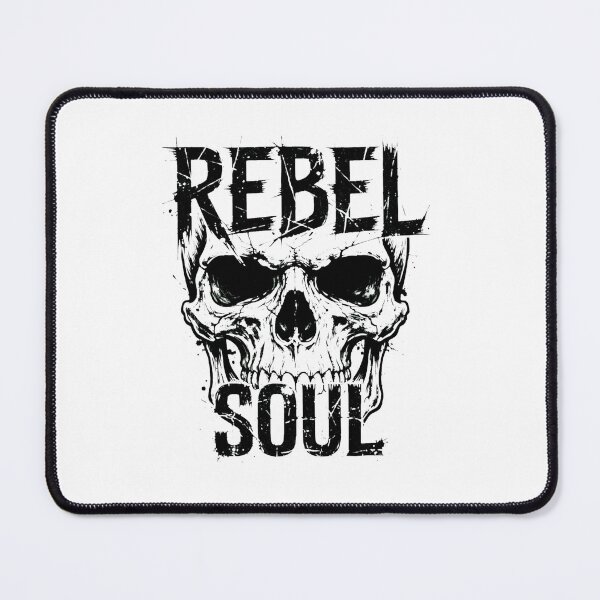 Item preview, REBEL SOUL Distressed Grunge Skull - Bold Edgy Biker Vector Art designed and sold by VYBE DARK Studio.