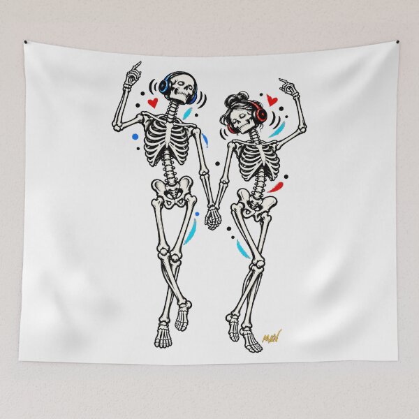 Item preview, Minimal Skeleton Couple Headphones designed and sold by Qenlo.