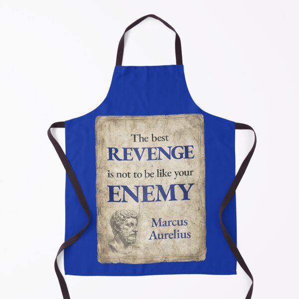 Item preview, The Best Revenge Is Not to Be Like Your Enemy - Marcus Aurelius - Vintage Distressed Stoic Quote - Roman Red Version designed and sold by Stoic Core.