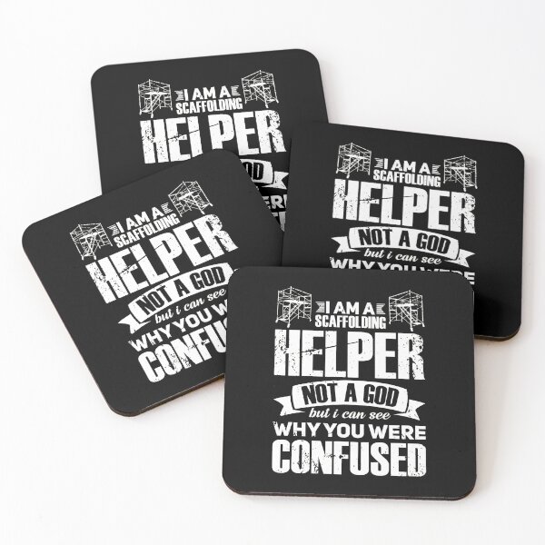 Item preview, Scaffolding Helper Not A God Funny Construction Work Graphic designed and sold by shrumrubelich.