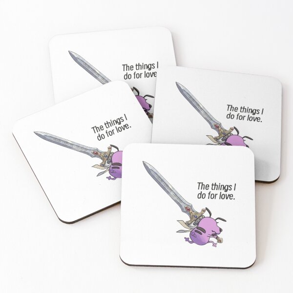 Item preview, The Things I Do For Love - Courage Fantasy Sword Parody designed and sold by JossDesign15.