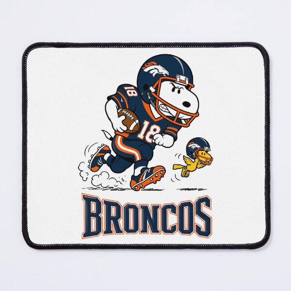 Item preview, Snoopy & Woodstock Denver Broncos Football Retro F067 designed and sold by GLUVY-THEME.