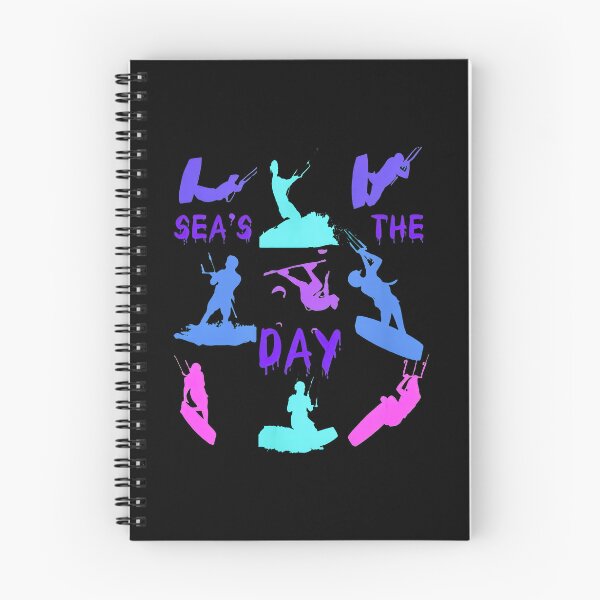 Item preview, Sea's The Day Kitesurfing Silhouette Art designed and sold by jessgafowlie.