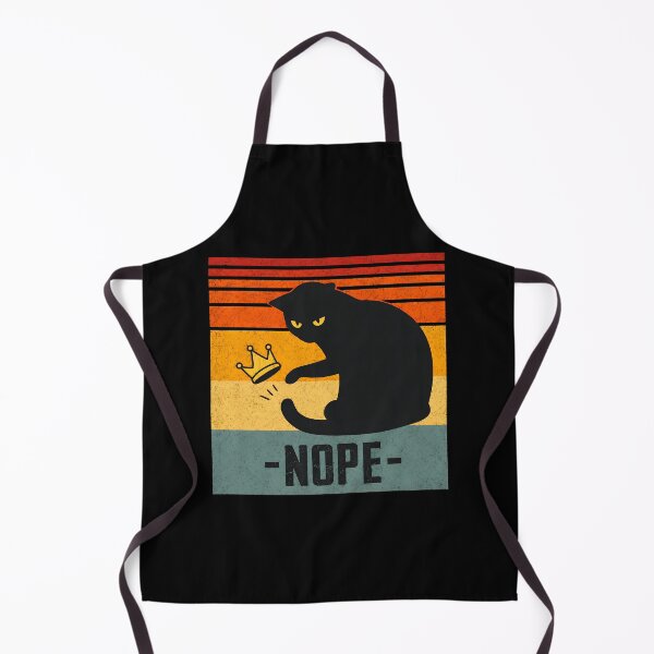 Item preview, Nope Cat Rejecting Crown Retro Sunset designed and sold by OlyvieArt.