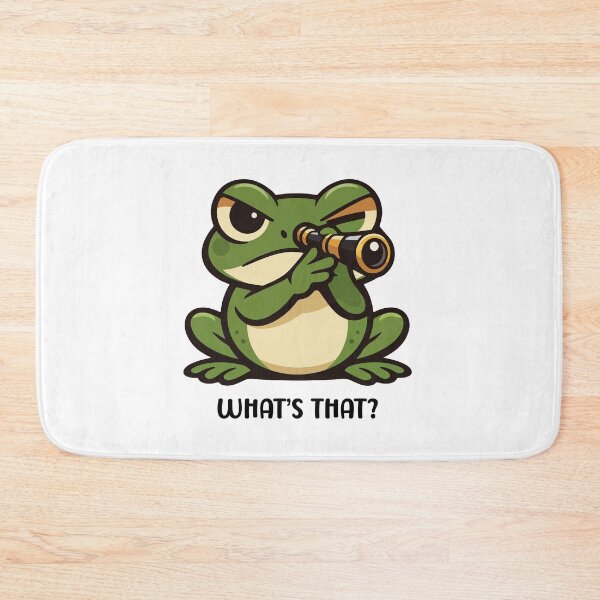 Item preview, Funny Frog Cartoon Looking Through Telescope designed and sold by stylishdzign.