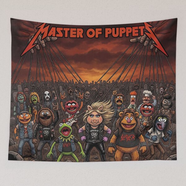 Item preview, Poster Master of Puppets – Heavy Metal Muppet designed and sold by gamalielRocky.