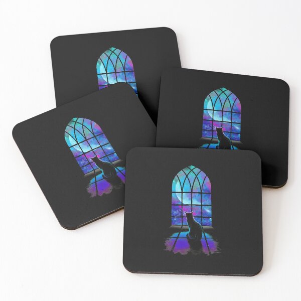 Item preview, Cat Gazing Cosmic Window  designed and sold by JASOARMAN.