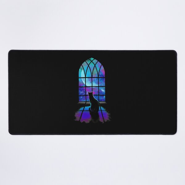 Item preview, Cat Gazing Cosmic Window designed and sold by JASOARMAN.