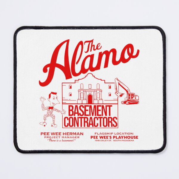 Item preview, Pee Wee Herman Inspired Alamo Basement Contractors Retro Design | Limited Edition designed and sold by heckoffman.