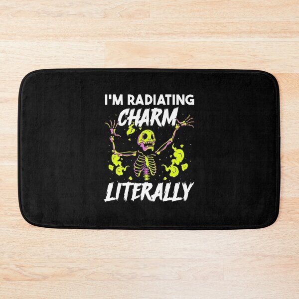 Item preview, Skeleton Radiating Charm Literally Funny Pun designed and sold by tohillregaller.