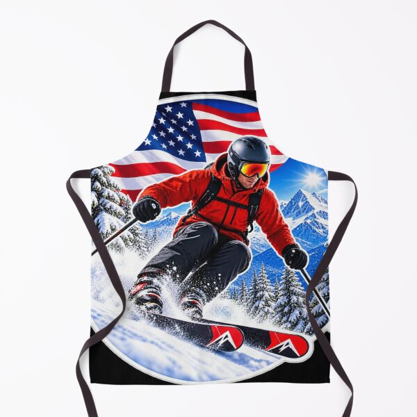 Item preview, American Ski Adventure Sticker designed and sold by ser-Ile.