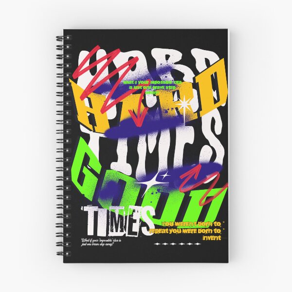 Item preview, Hard Times Good Times Graffiti T-Shirt, Urban Skater Graphic designed and sold by vec4u.