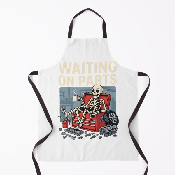 Item preview, Skeleton Mechanic Waiting For Parts Funny Auto Tech Gift | ⭐⭐⭐⭐⭐ designed and sold by ThusharaSuseen.