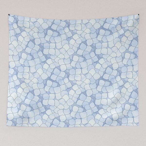 Item preview, Allover Hydrangea Petals in Powder Blue designed and sold by Perrin Le Feuvre.