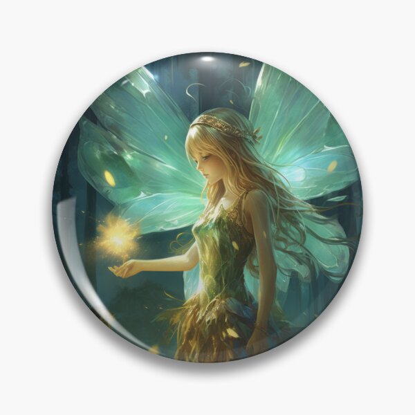 Item preview, Glowing Forest Fairy holding Light designed and sold by pinkal.