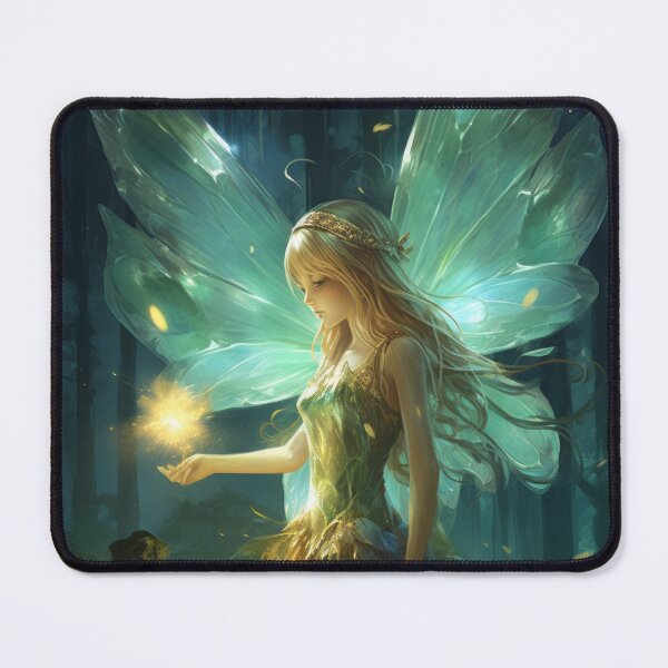 Item preview, Glowing Forest Fairy holding Light designed and sold by pinkal.