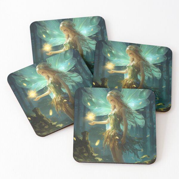 Item preview, Glowing Forest Fairy holding Light designed and sold by pinkal.
