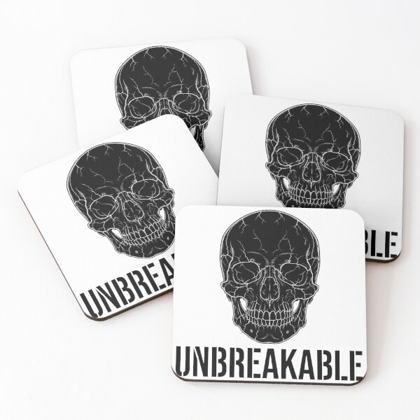 Item preview, UNBREAKABLE Skull - Bold Industrial Stencil Font | Motivational Biker Vector designed and sold by VYBE DARK Studio.