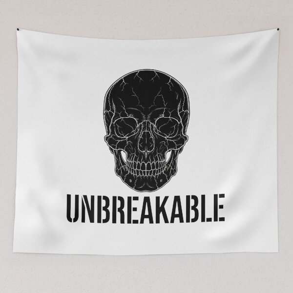 Item preview, UNBREAKABLE Skull - Bold Industrial Stencil Font | Motivational Biker Vector designed and sold by LunaGlow Studio.