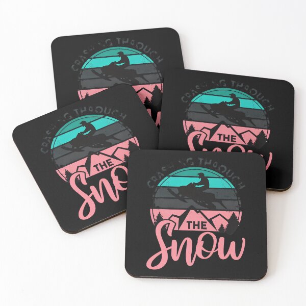 Item preview, Snowmobile Sunset Retro Crashing Through The Snow Art designed and sold by jessgafowlie.