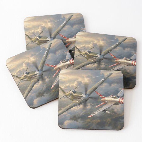 Item preview, Mustang Sabre Heritage Formation Illustration designed and sold by Airpower Art.