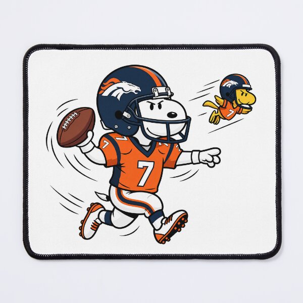 Item preview, Snoopy & Woodstock Denver Broncos Football Retro F099 designed and sold by GLUVY-THEME.