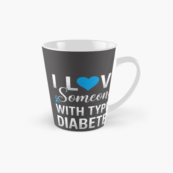 Item preview, I Love Someone With Diabetes Awareness Support - Type 1 Type 2 Diabetic Caregiver & Blue Ribbon Warrior | ⭐⭐⭐⭐⭐ Best Seller designed and sold by ThusharaSuseen.