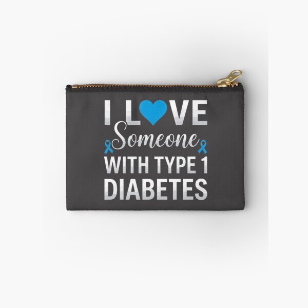 Item preview, I Love Someone With Diabetes Awareness Support - Type 1 Type 2 Diabetic Caregiver & Blue Ribbon Warrior | ⭐⭐⭐⭐⭐ Best Seller designed and sold by ThusharaSuseen.