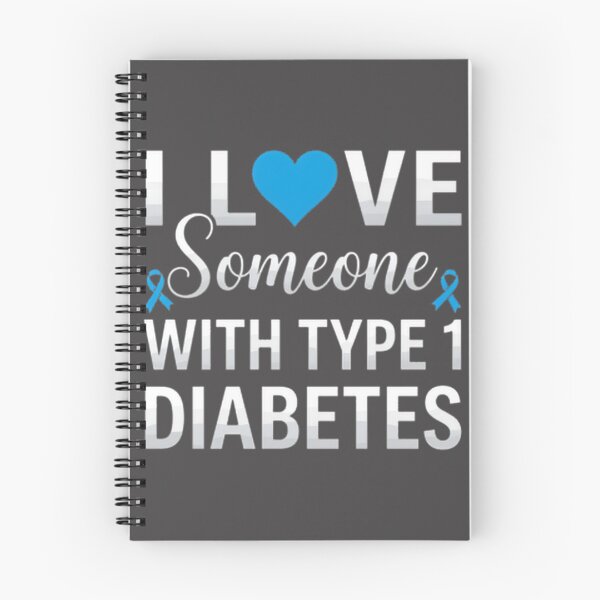 Item preview, I Love Someone With Diabetes Awareness Support - Type 1 Type 2 Diabetic Caregiver & Blue Ribbon Warrior | ⭐⭐⭐⭐⭐ Best Seller designed and sold by ThusharaSuseen.