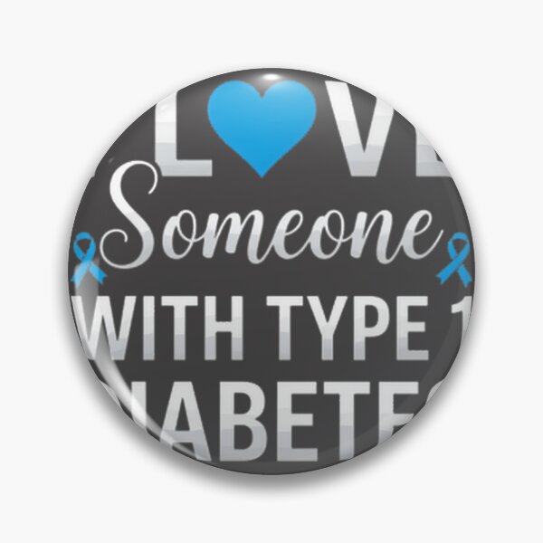 Item preview, I Love Someone With Diabetes Awareness Support - Type 1 Type 2 Diabetic Caregiver & Blue Ribbon Warrior | ⭐⭐⭐⭐⭐ Best Seller designed and sold by ThusharaSuseen.