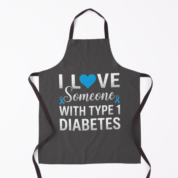 Item preview, I Love Someone With Diabetes Awareness Support - Type 1 Type 2 Diabetic Caregiver & Blue Ribbon Warrior | ⭐⭐⭐⭐⭐ Best Seller designed and sold by ThusharaSuseen.