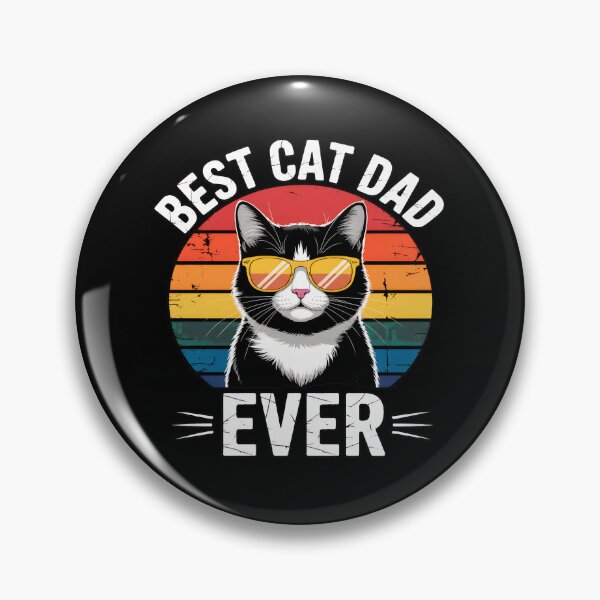 Item preview, Best Cat Dad Ever Retro Sunset Cool Cat designed and sold by OlyvieArt.