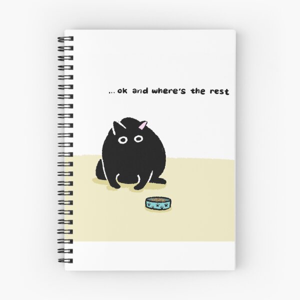 Item preview, Ok And Wheres The Rest - Funny Hungry Black Cat designed and sold by JossDesign15.