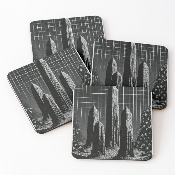 Item preview, Ancient Future Obelisks Grid Landscape designed and sold by POVAD.