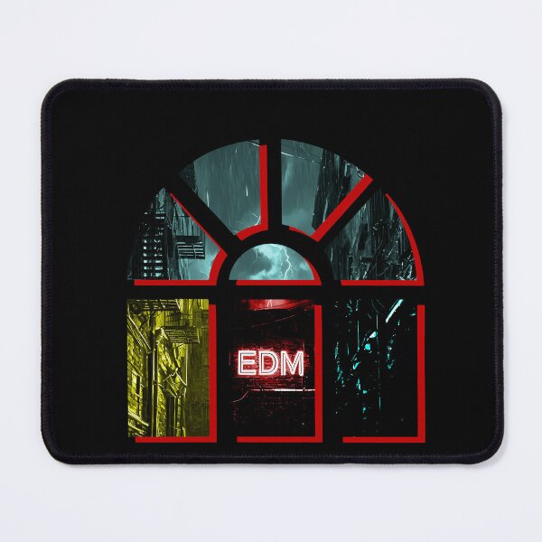 Item preview, EDM Cyberpunk Gothic Cathedral Window Gotham Noir designed and sold by Edwere.