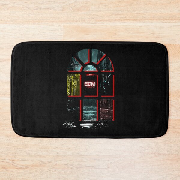 Item preview, EDM Cyberpunk Gothic Cathedral Window Gotham Noir designed and sold by Edwere.