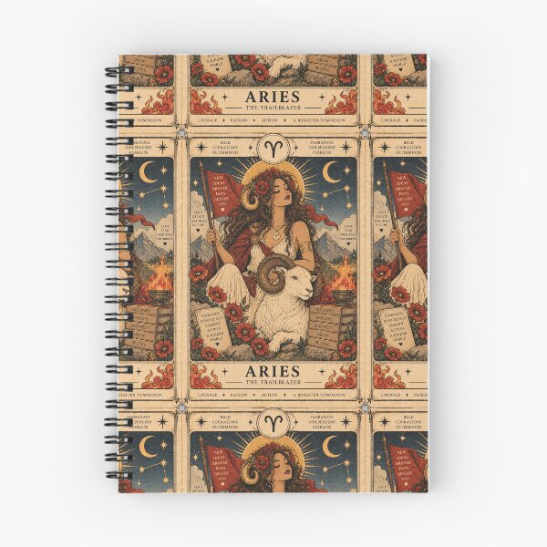 Item preview, Aries Tarot Card – The Trailblazer | Cute Vintage Zodiac Aesthetic designed and sold by Moon & Sun Tarot.