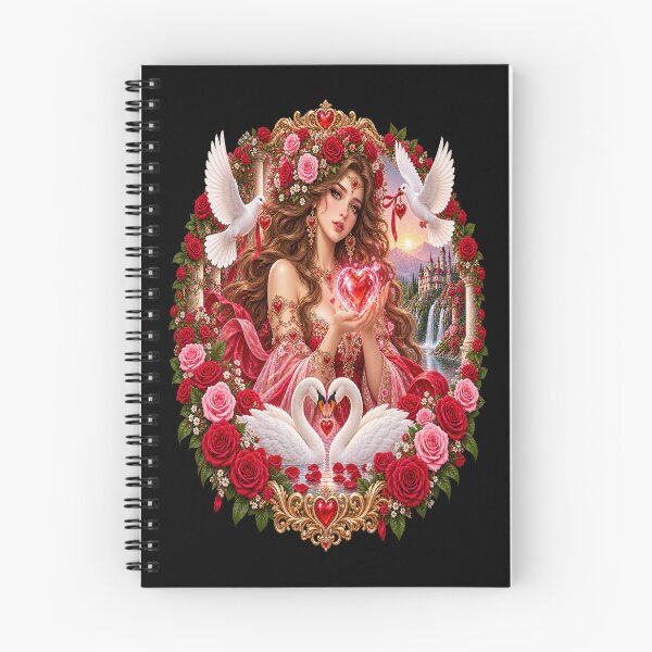 Item preview, Love Goddess – Romantic Roses and Swans designed and sold by TroviTutto.