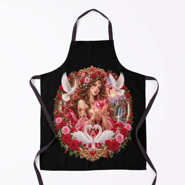 Item preview, Love Goddess – Romantic Roses and Swans designed and sold by TroviTutto.