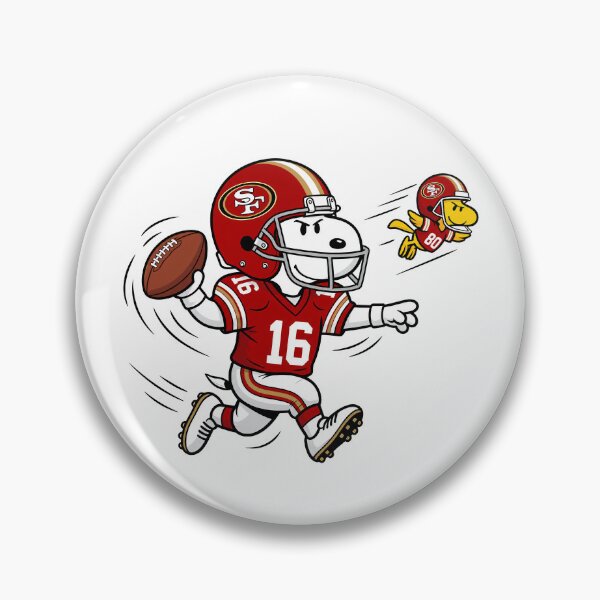 Item preview, Snoopy & Woodstock San Francisco 49ers Football Retro F100 designed and sold by GLUVY-THEME.
