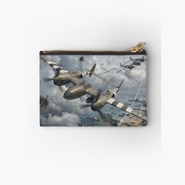 Item preview, P-38 Lightning Beach Assault Illustration designed and sold by Airpower Art.