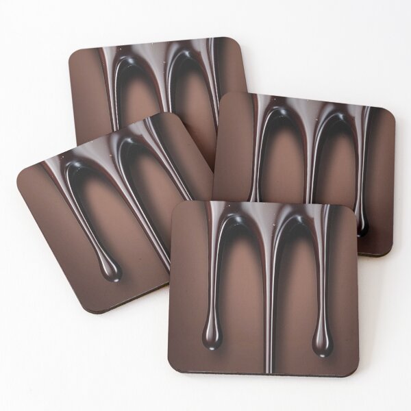 Item preview, Melting Dark Chocolate Drips — Rich Liquid Chocolate Flow Art designed and sold by LYAN-STORE.