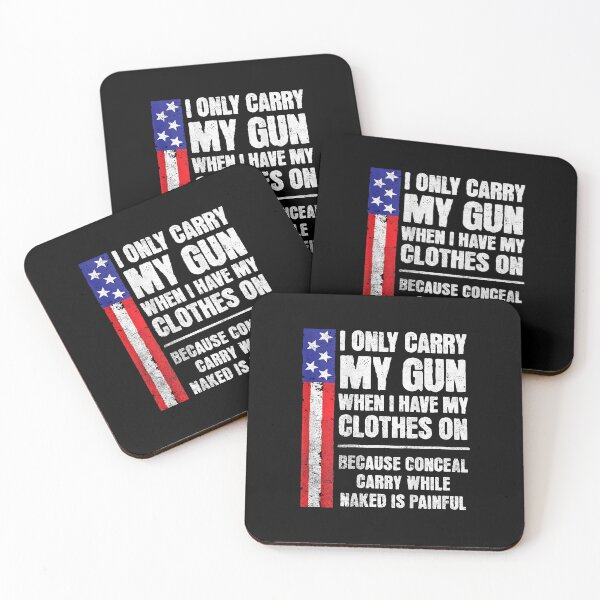 Item preview, I Only Carry My Gun When I Have My Clothes On designed and sold by nryum.