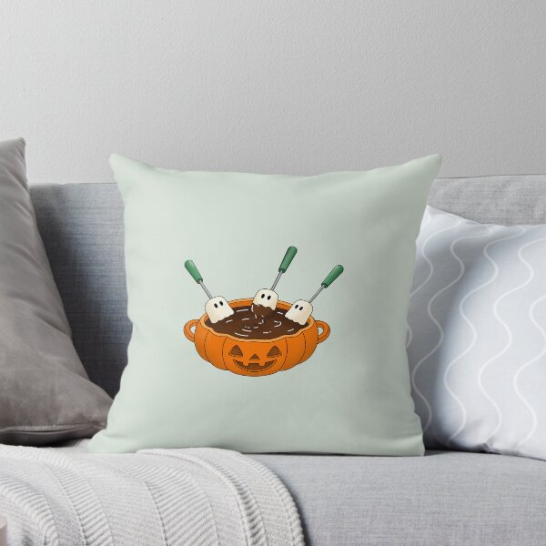 Item preview, Cute Ghosts Dipping in Pumpkin Chocolate Fondue designed and sold by DesgnsxGifts.