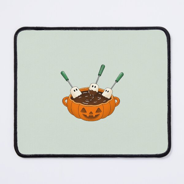 Item preview, Cute Ghosts Dipping in Pumpkin Chocolate Fondue designed and sold by DesgnsxGifts.