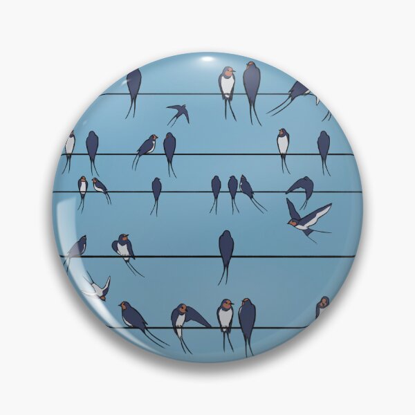 Item preview, Flock of Swallows designed and sold by EllenorMererid.