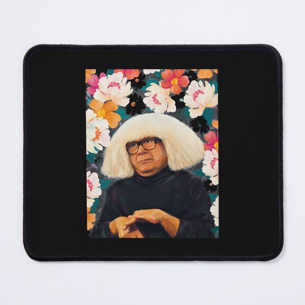 Item preview, Whimsical Wiggy DeVito Floral Portrait designed and sold by JASOARMAN.
