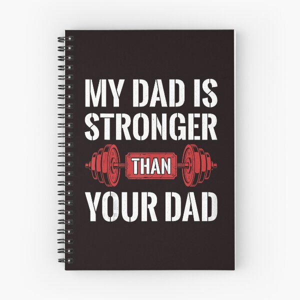 Item preview, My Dad Is Stronger Than Yours Gym Quote designed and sold by ImeldaSparks.