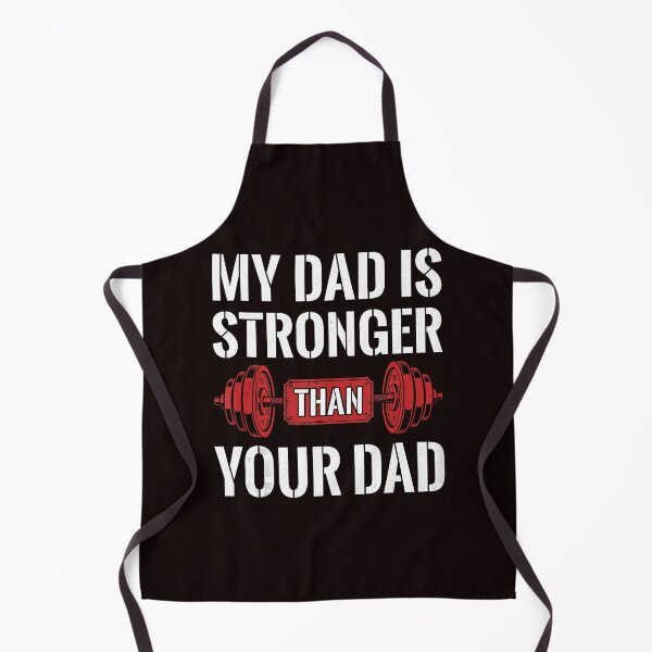 Item preview, My Dad Is Stronger Than Yours Gym Quote designed and sold by ImeldaSparks.
