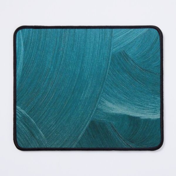 Item preview, Teal Paint Brush Strokes — Abstract Blue Green Oil Painting Texture designed and sold by LYAN-STORE.